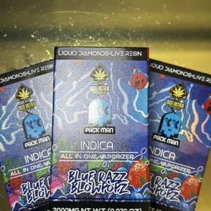 Blue Razz Blowpopz : Indica (2g Disposables)