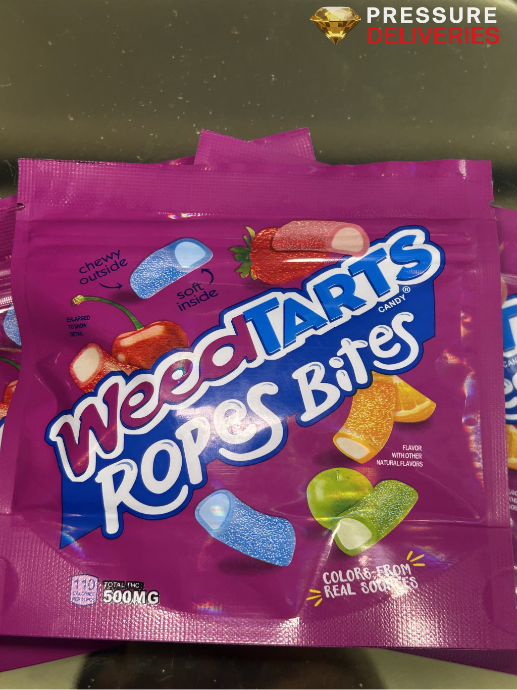 Weed Tart Rope Bites (500mg)
