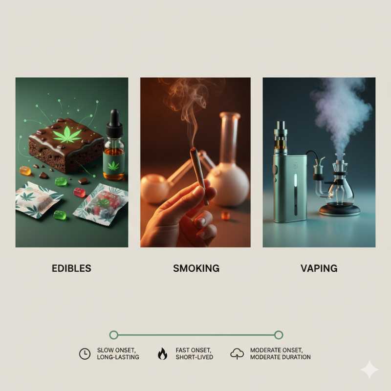 Why Edibles, Smoking, and Vaping Feel So Different