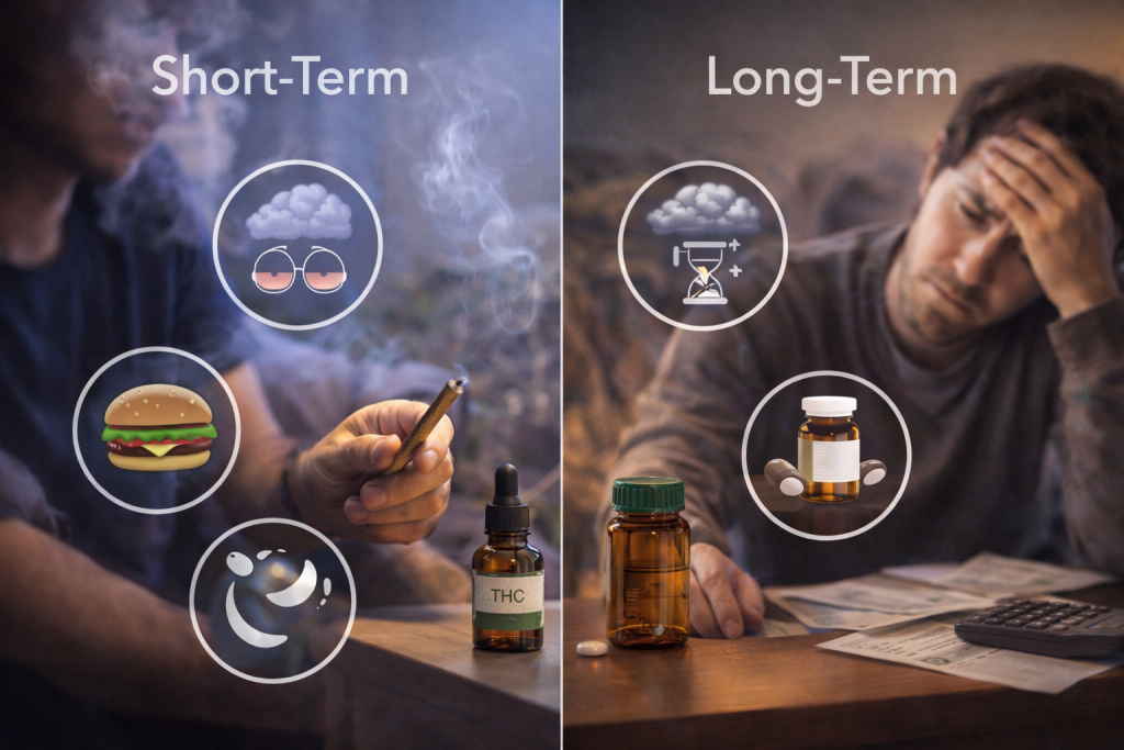 Short-Term vs Long-Term THC Effects: A Clear Comparison of Immediate vs Cumulative Impact