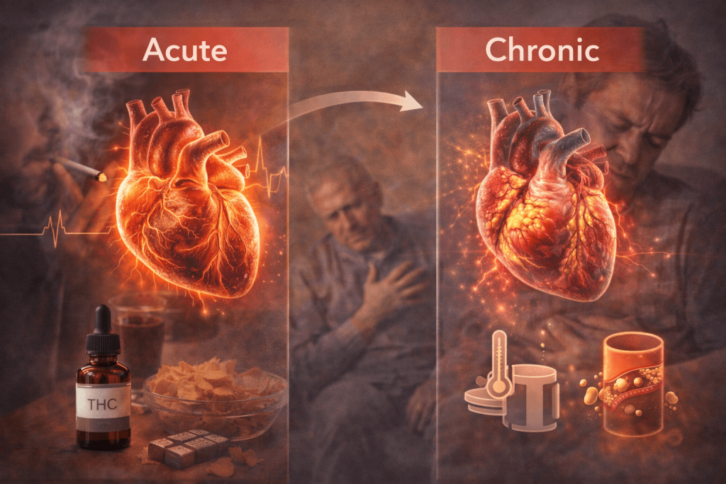 Cardiovascular effects of THC