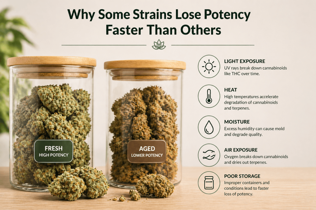 Why Some Cannabis Strains Lose Potency Faster